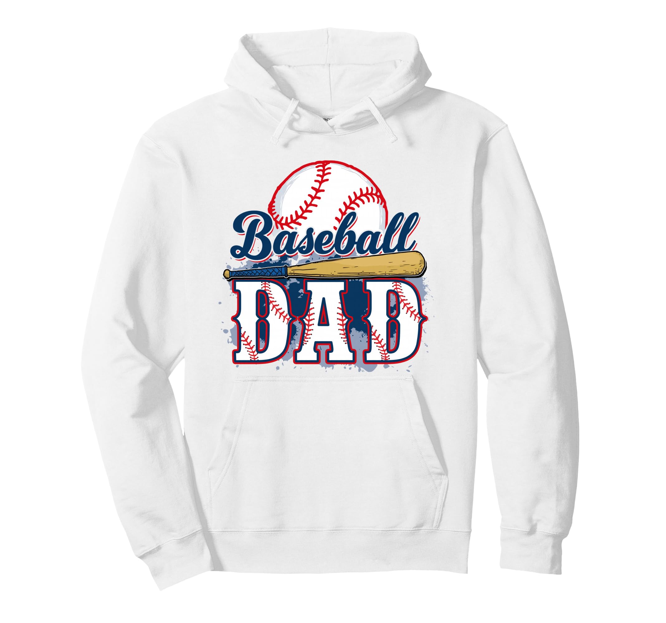 Baseball Dad Fathers Day Game Day Sport Hoodie - Graphic Print Men Women - T-Shirt, Sweatshirt, Hoodie