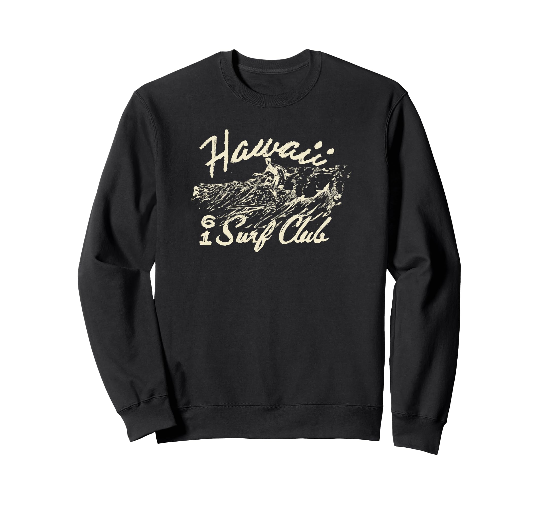 Trendy Hawaii Surf Club Logo Sweatshirt - Custom Art Print for Adults - T-Shirt, Sweatshirt, Hoodie