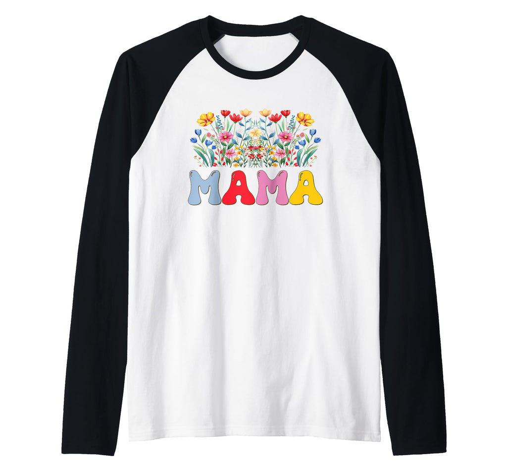 Mama Flowers Floral Gift Mother Mom T-Shirt - Fun Novelty Design Unisex - T-Shirt, Sweatshirt, Hoodie