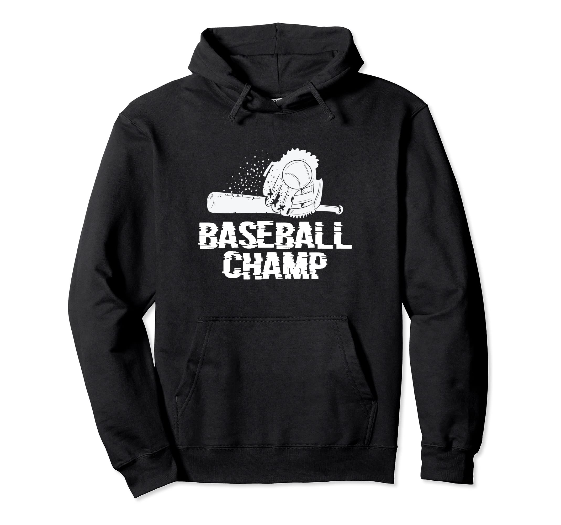 Baseball Champ Baseball Player Baseball Hoodie - Novelty Apparel Men Women - T-Shirt, Sweatshirt, Hoodie