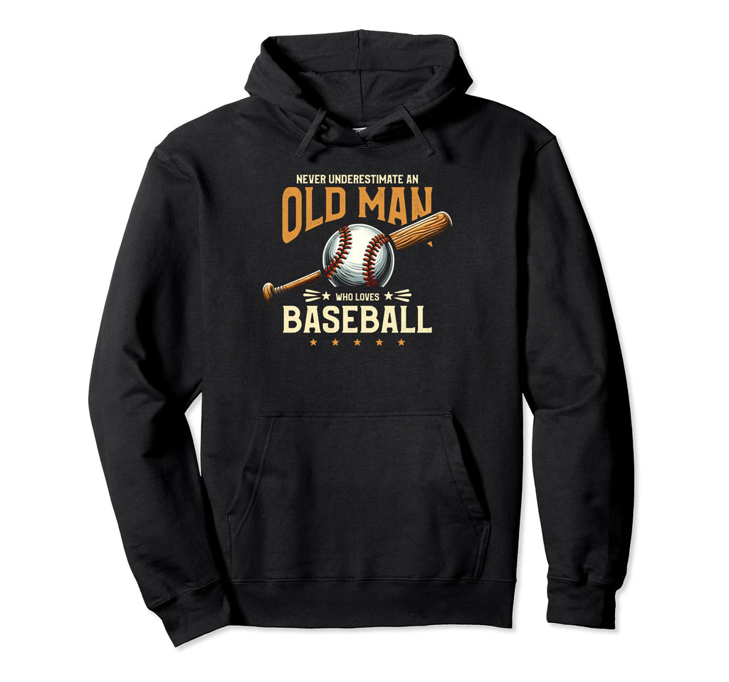Baseball Player Dad Grandpa Hoodie - Casual Everyday Wear Unisex - T-Shirt, Sweatshirt, Hoodie