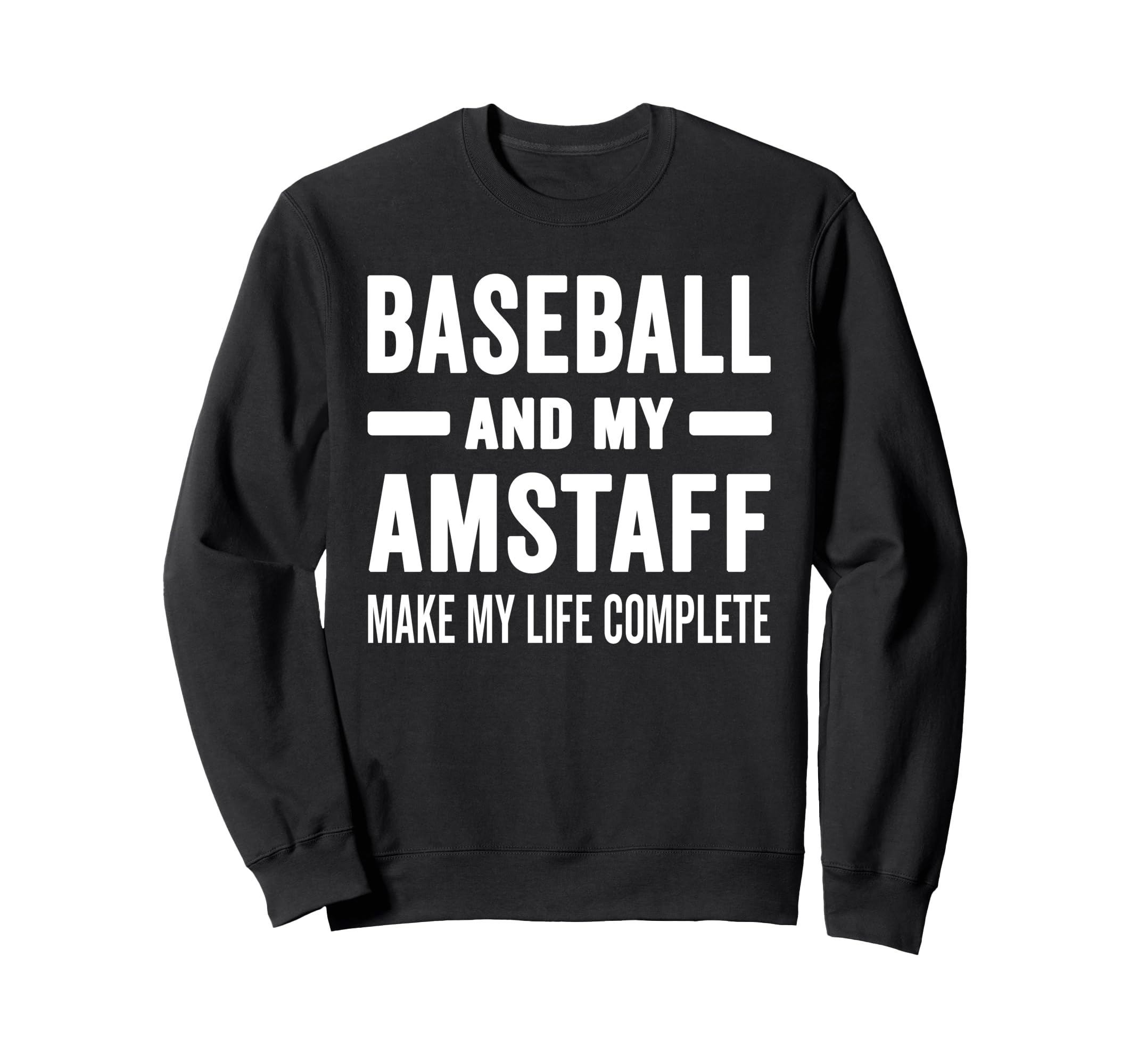Baseball And My Amstaff Mama Dog Sweatshirt - Graphic Print for Adults - T-Shirt, Sweatshirt, Hoodie