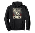 Baseball Dad Fathers Day Hoodie - Aesthetic Graphic for Adults - T-Shirt, Sweatshirt, Hoodie