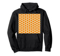 Orange Floral Geometric Pattern Hoodie - Casual Everyday Wear Men Women - T-Shirt, Sweatshirt, Hoodie
