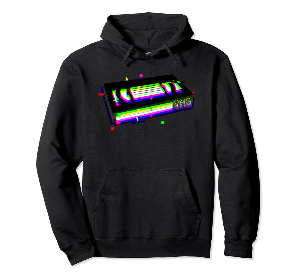 Vhs Tape Vaporwave Aesthetic 90Er Glitch Hoodie - Custom Art Print Unisex - T-Shirt, Sweatshirt, Hoodie