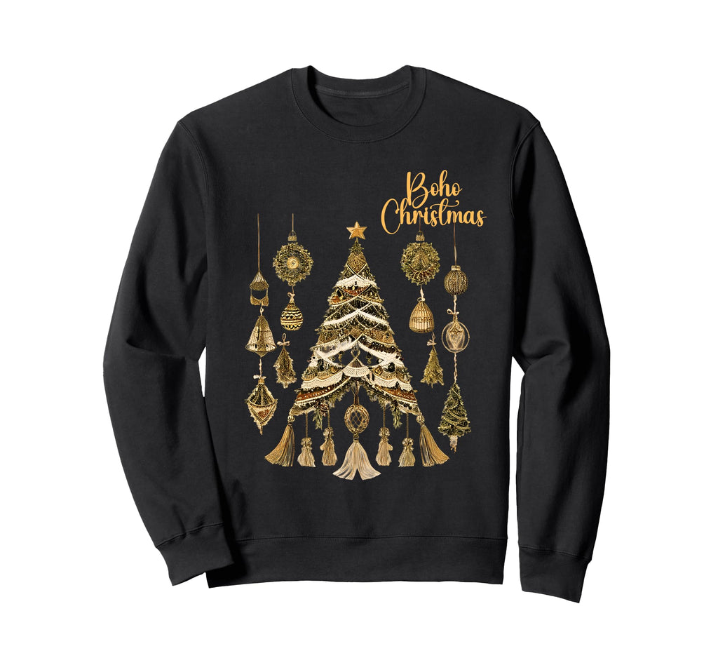 Boho Holiday Decor Sweatshirt - Minimalist Print for Adults - T-Shirt, Sweatshirt, Hoodie
