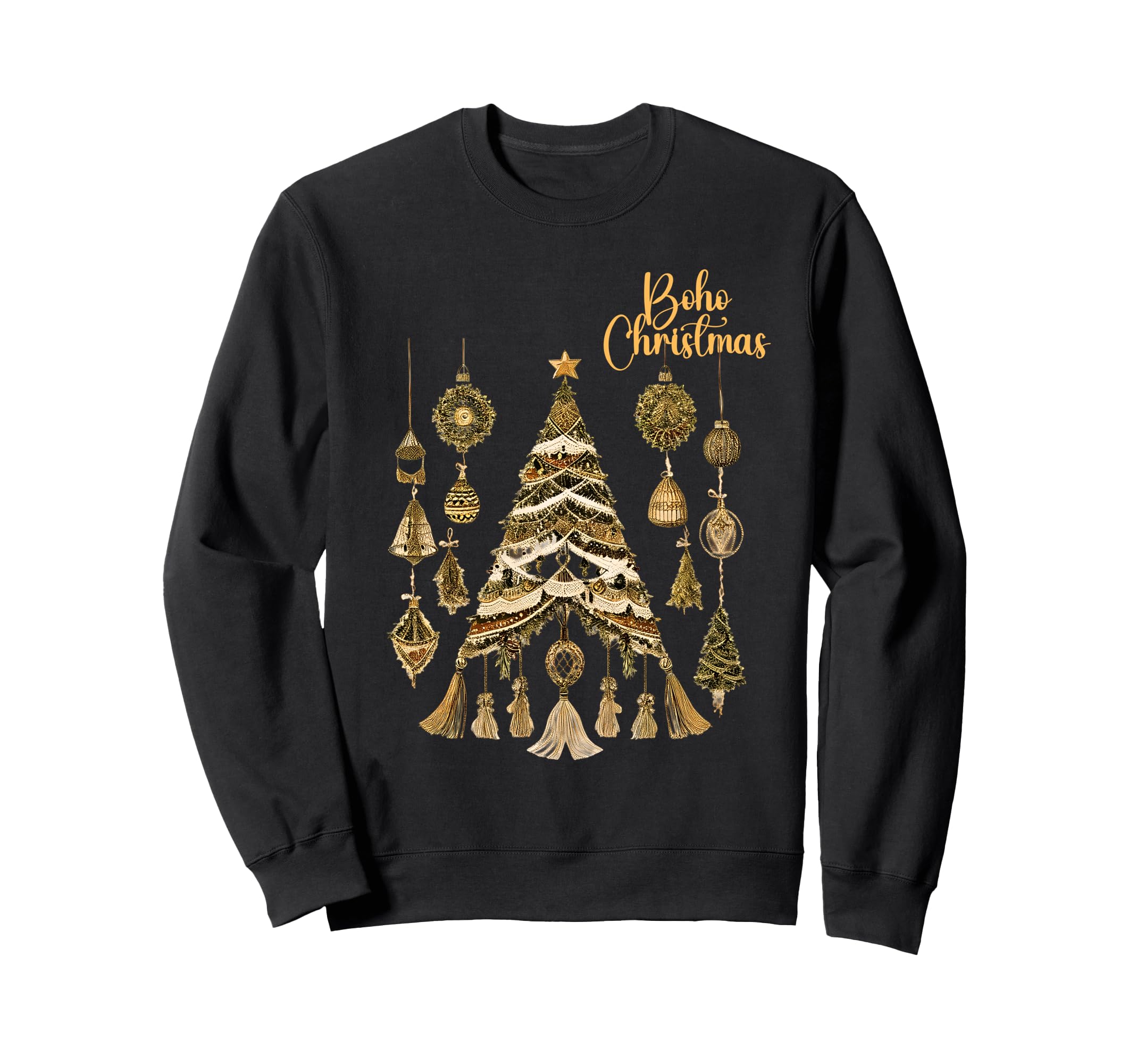 Boho Holiday Decor Sweatshirt - Minimalist Print for Adults - T-Shirt, Sweatshirt, Hoodie