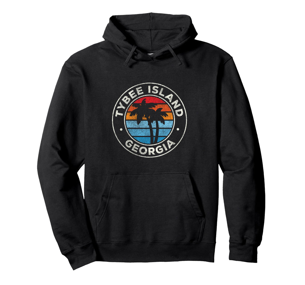 Tybee Island Georgia Ga 70S Hoodie - Aesthetic Graphic for Adults - T-Shirt, Sweatshirt, Hoodie
