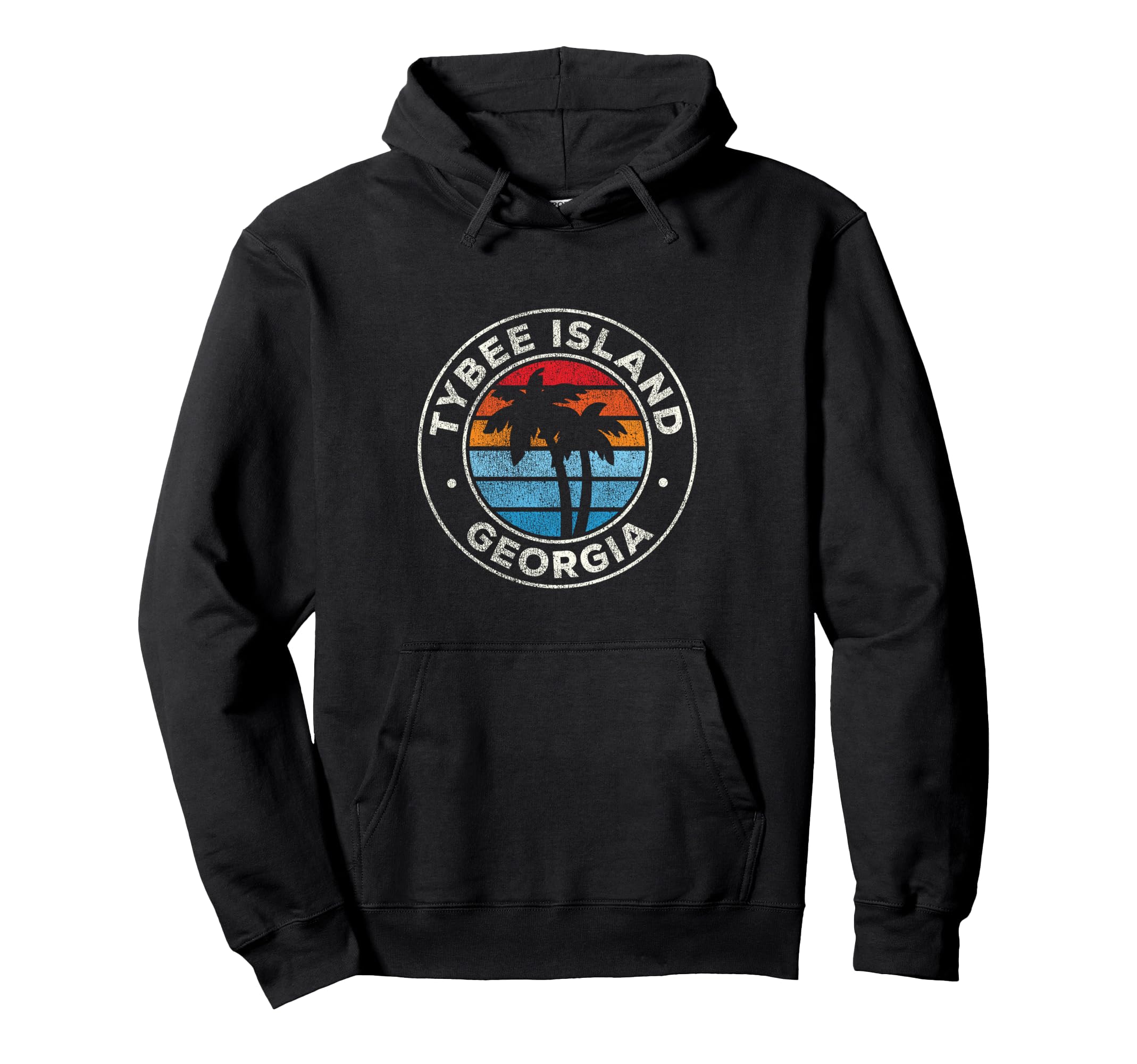 Tybee Island Georgia Ga 70S Hoodie - Aesthetic Graphic for Adults - T-Shirt, Sweatshirt, Hoodie