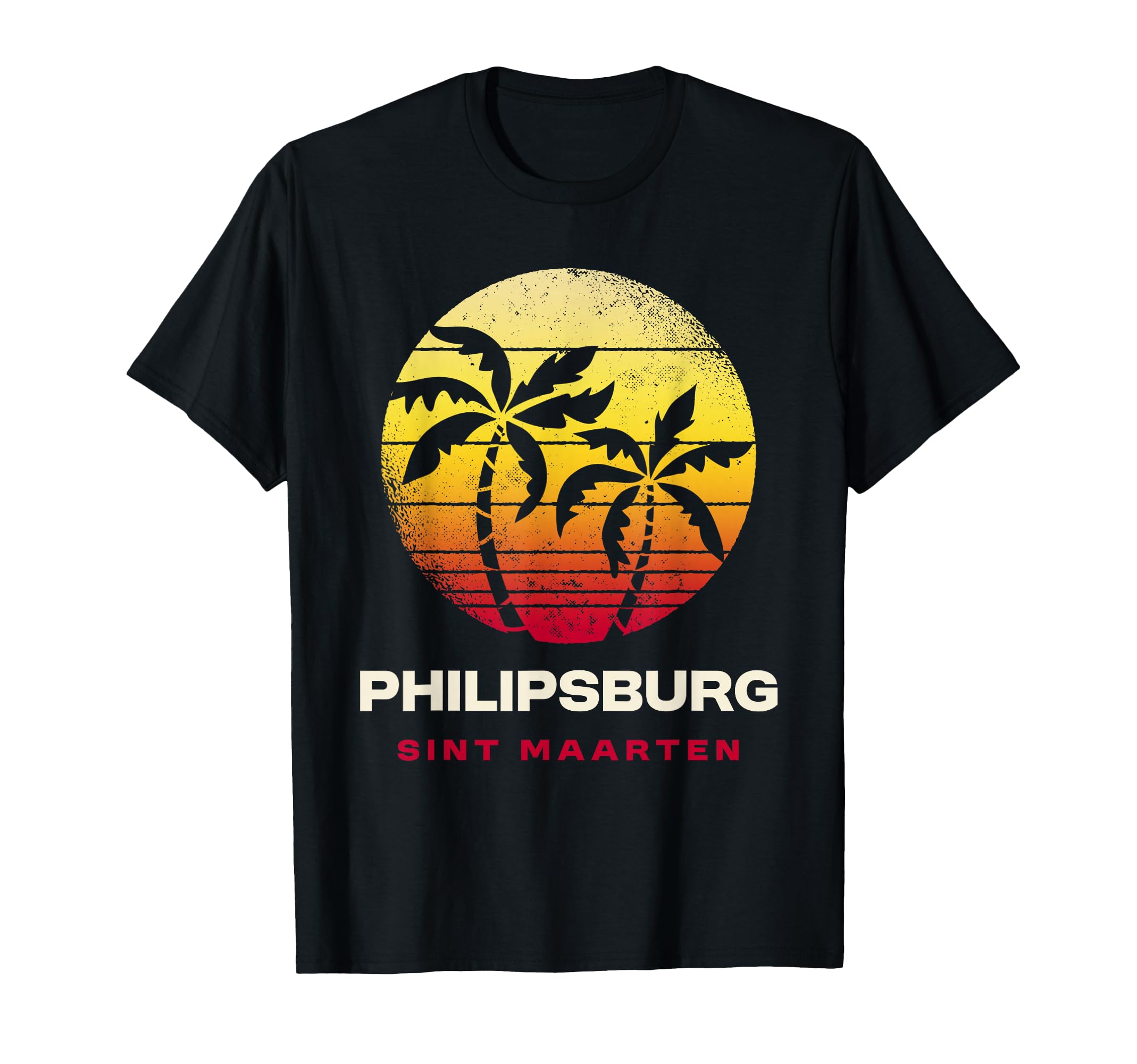 Philipsburg Sint Maarten Sunset T-Shirt - Trendy Graphic Men Women - T-Shirt, Sweatshirt, Hoodie