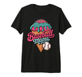 Ice Cream Baseball Mama Sports Mom Tri T-Shirt - Trendy Graphic Unisex - T-Shirt, Sweatshirt, Hoodie