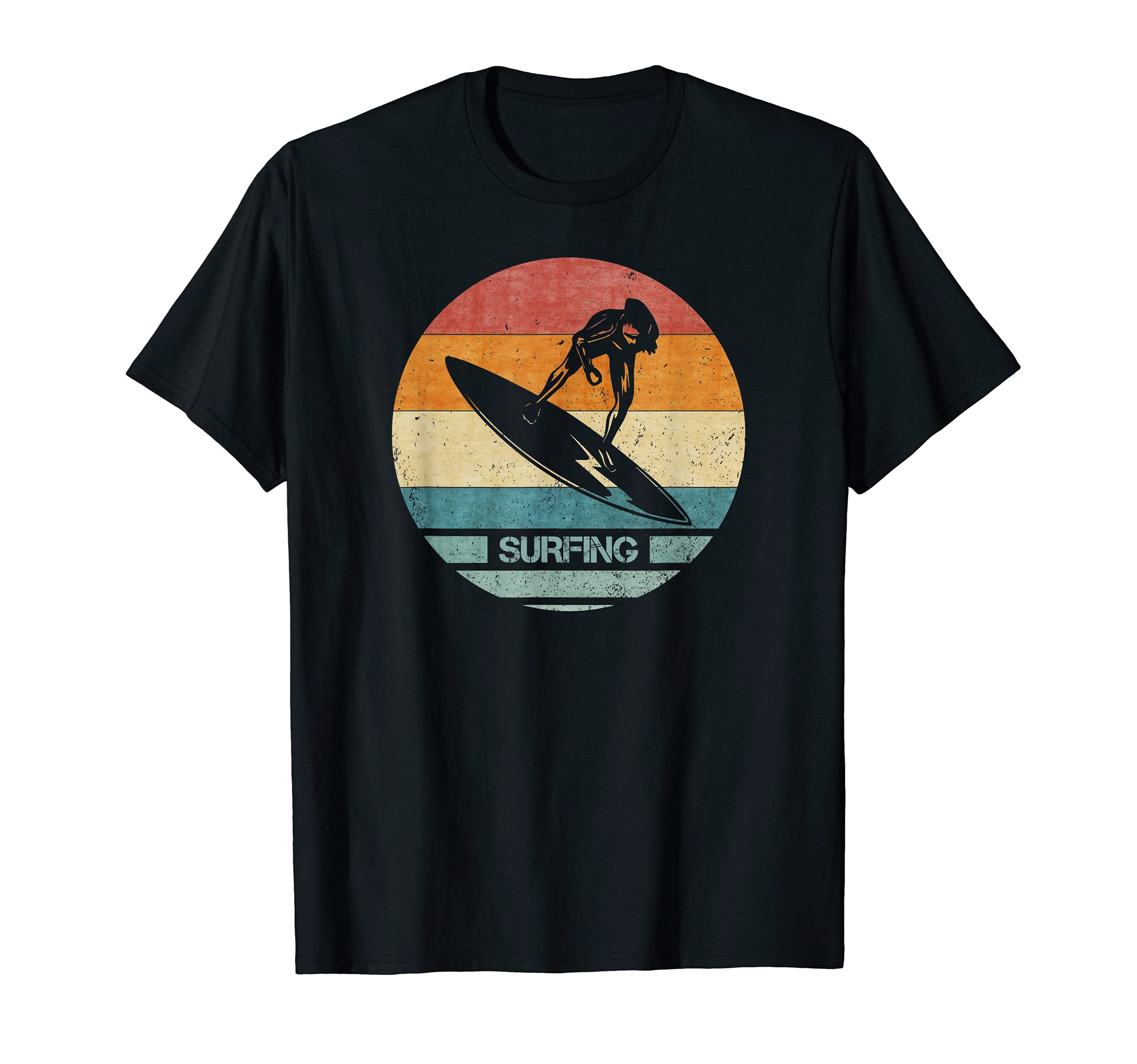 Surfing Player Surfer Silhouette T-Shirt - Streetwear Style Men Women - T-Shirt, Sweatshirt, Hoodie