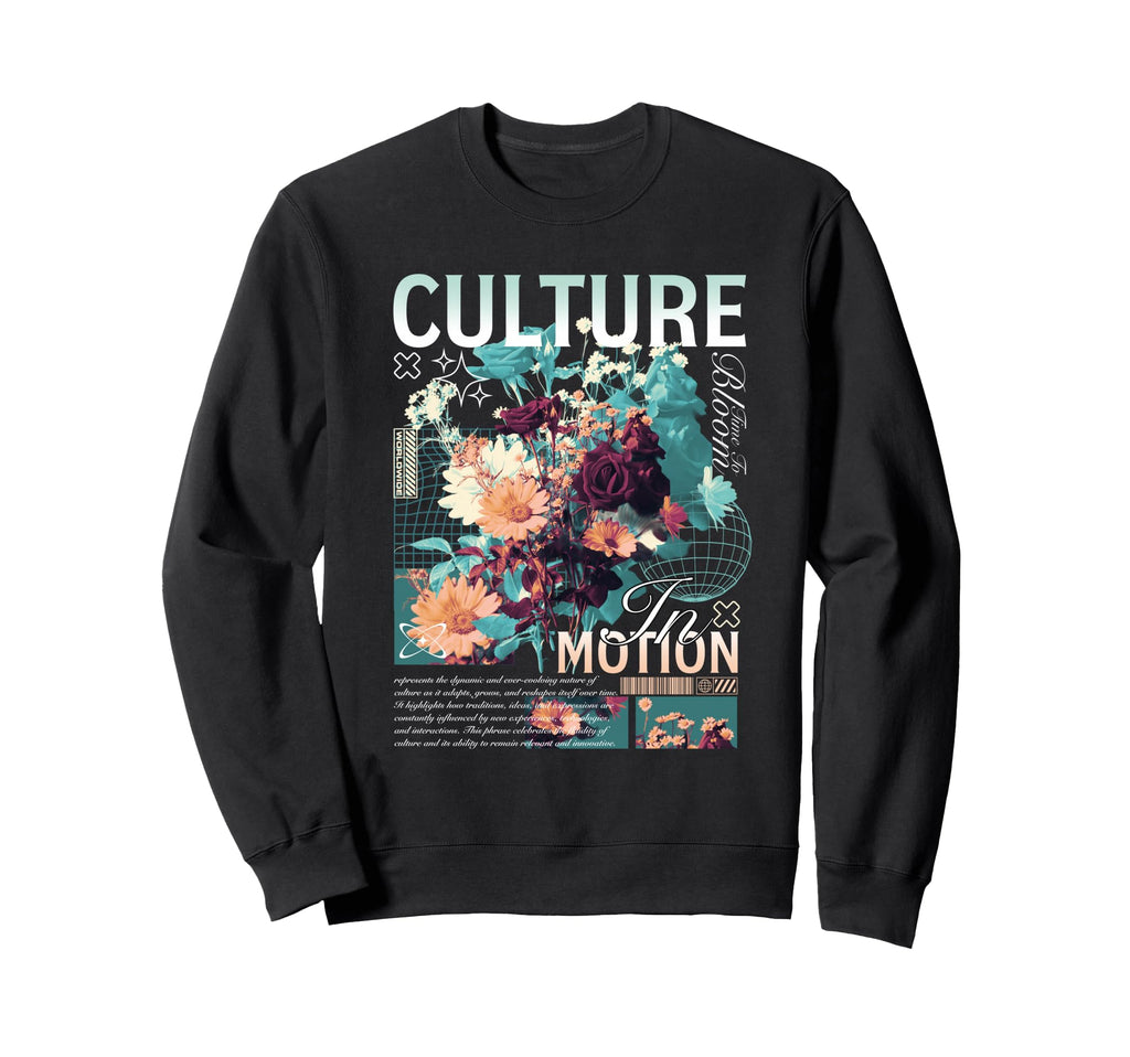 Y2K Flowers Bold Urban Sweatshirt - Casual Everyday Wear Men Women - T-Shirt, Sweatshirt, Hoodie
