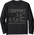 American Flag Border Patrol Support ICE - Adult & Kids T-Shirts, Sweatshirts & Hoodies apparel design preview 1