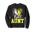 Ball Aunt Softball Baseball Aunt Sweatshirt - Trendy Graphic for Adults - T-Shirt, Sweatshirt, Hoodie