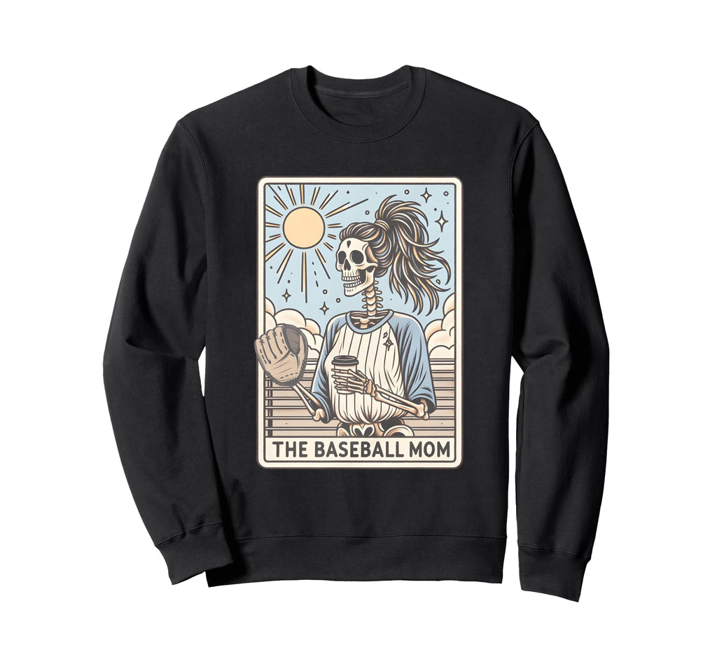 Funny Baseball Mom Halloween Sweatshirt - Minimalist Print Unisex - T-Shirt, Sweatshirt, Hoodie