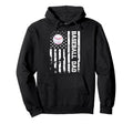 Baseball Dad Usa American Flag Fathers Hoodie - Streetwear Style Men Women - T-Shirt, Sweatshirt, Hoodie