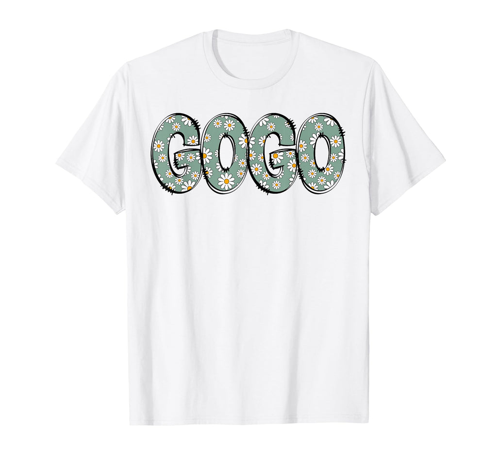 Gogo Colorful Flowers Groovy Daisy Flower T-Shirt - Trendy Graphic Unisex - T-Shirt, Sweatshirt, Hoodie