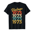 1973 Distressed 80S 46Th Birthday 46 T-Shirt - Custom Art Print Men Women - T-Shirt, Sweatshirt, Hoodie