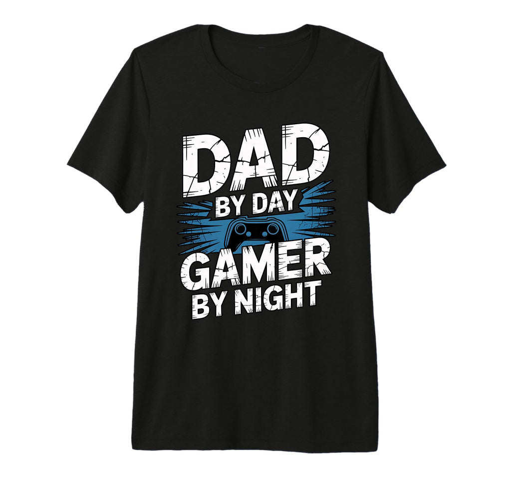Dad Day Gamer Night Tri Blend T-Shirt - Minimalist Print Men Women - T-Shirt, Sweatshirt, Hoodie