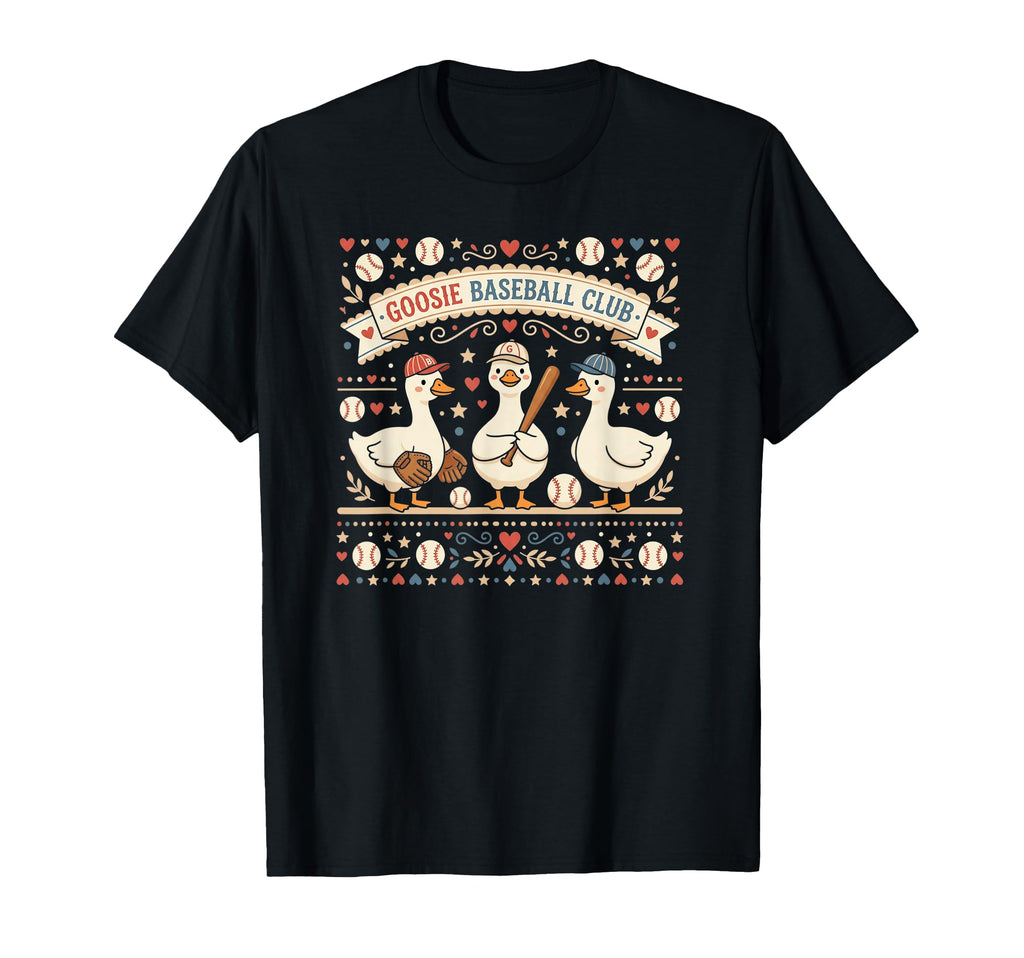 Goosie Baseball Club Baseball T-Shirt - Casual Everyday Wear for Adults - T-Shirt, Sweatshirt, Hoodie