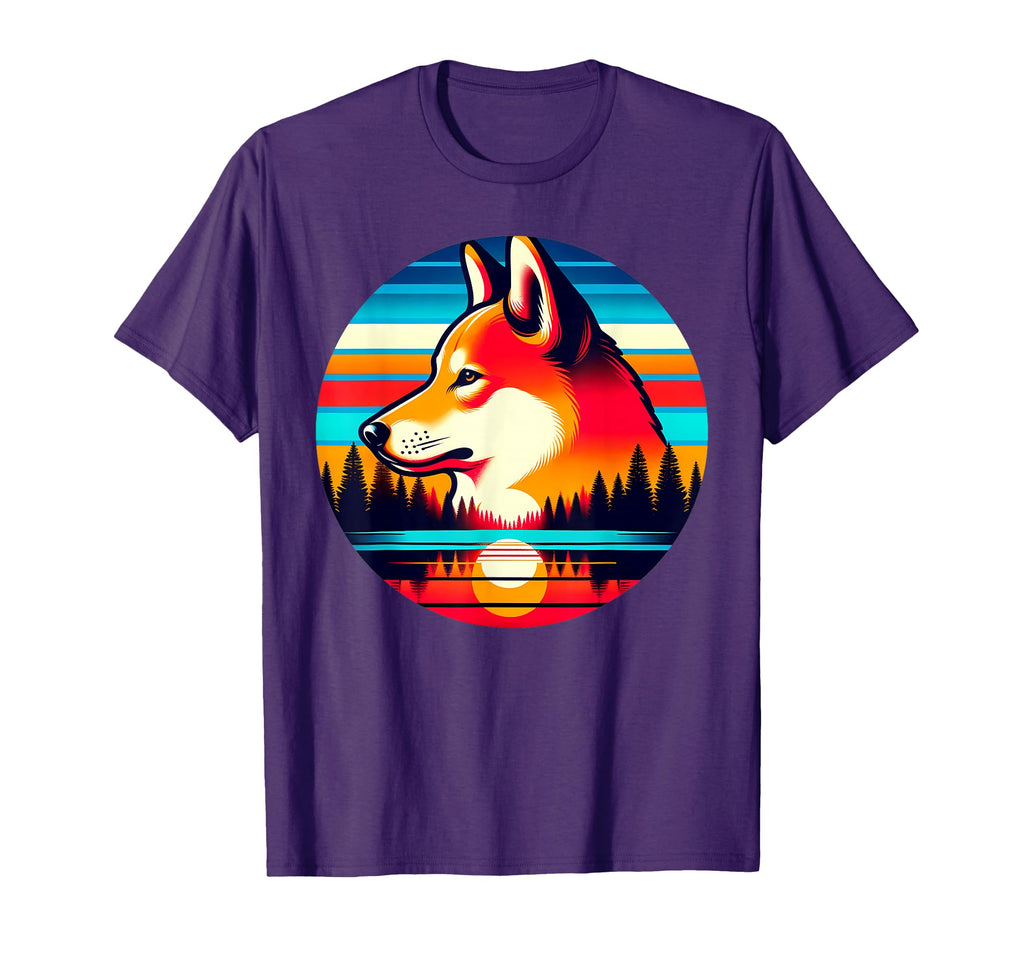 Dingo Sunset Safari 70S T-Shirt - Custom Art Print for Adults - T-Shirt, Sweatshirt, Hoodie