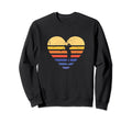 Sport Sunset Heart Golf Sweatshirt - Fun Novelty Design for Adults - T-Shirt, Sweatshirt, Hoodie