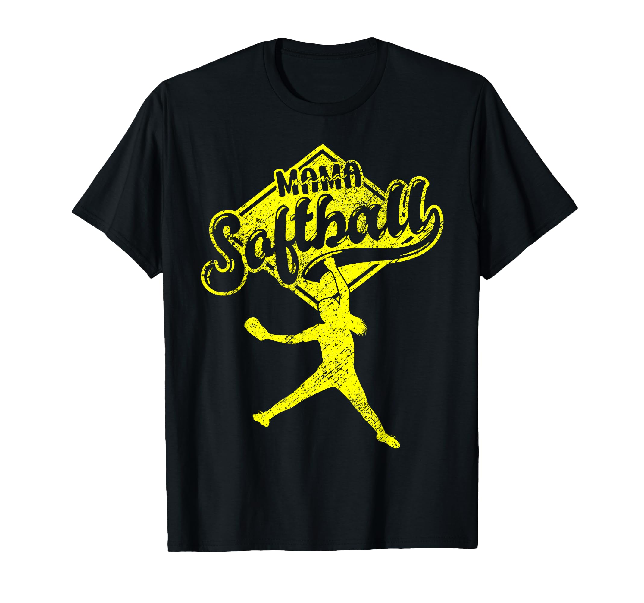Mama Mommy Mom Softball Baseball Mothers T-Shirt - Minimalist Print Unisex - T-Shirt, Sweatshirt, Hoodie
