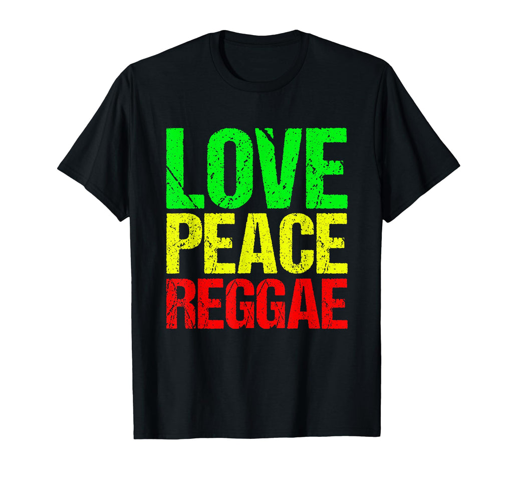Rasta Jamaica Reggae Love Peace Reggae T-Shirt - Custom Art Print Men Women - T-Shirt, Sweatshirt, Hoodie