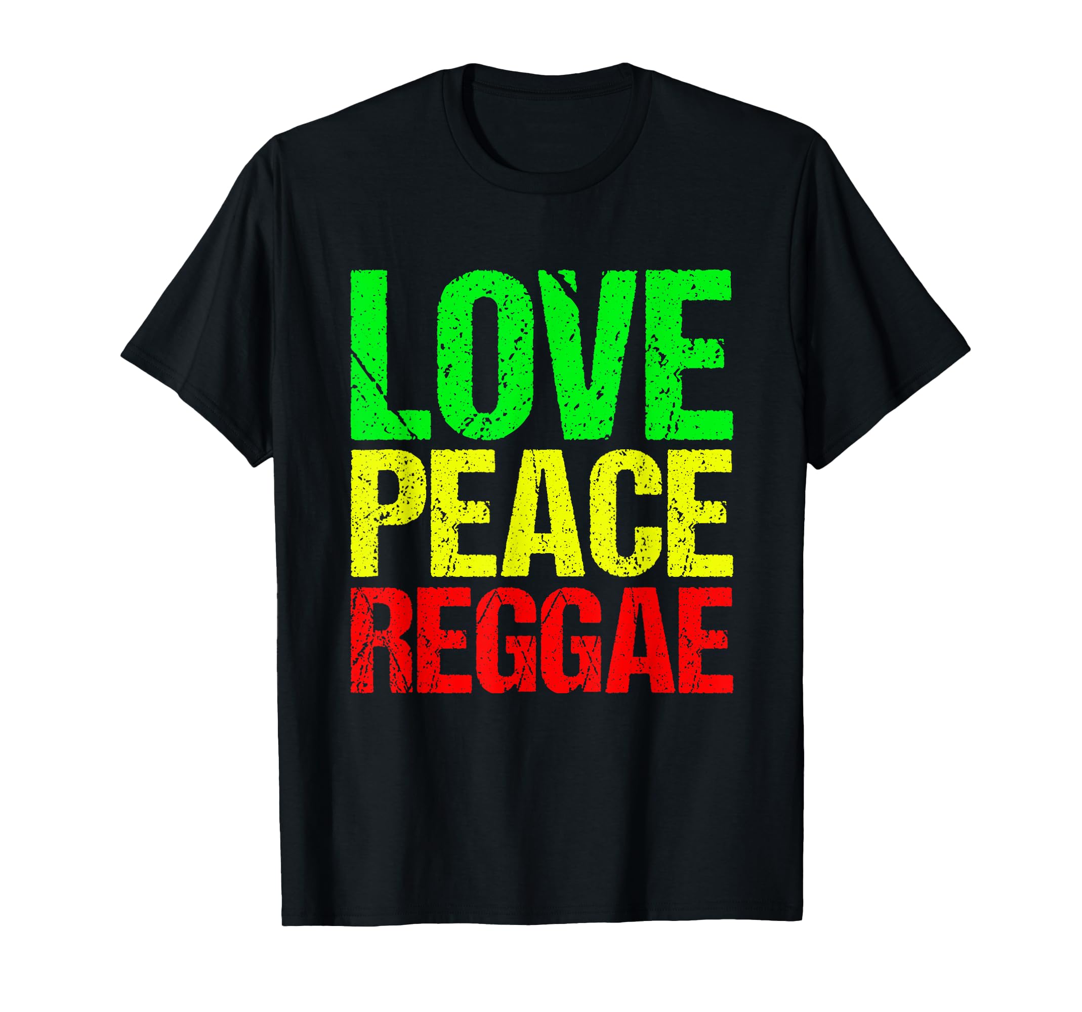 Rasta Jamaica Reggae Love Peace Reggae T-Shirt - Custom Art Print Men Women - T-Shirt, Sweatshirt, Hoodie