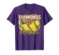 Diamonds Are Best Friend Baseball T-Shirt - Graphic Print for Adults - T-Shirt, Sweatshirt, Hoodie