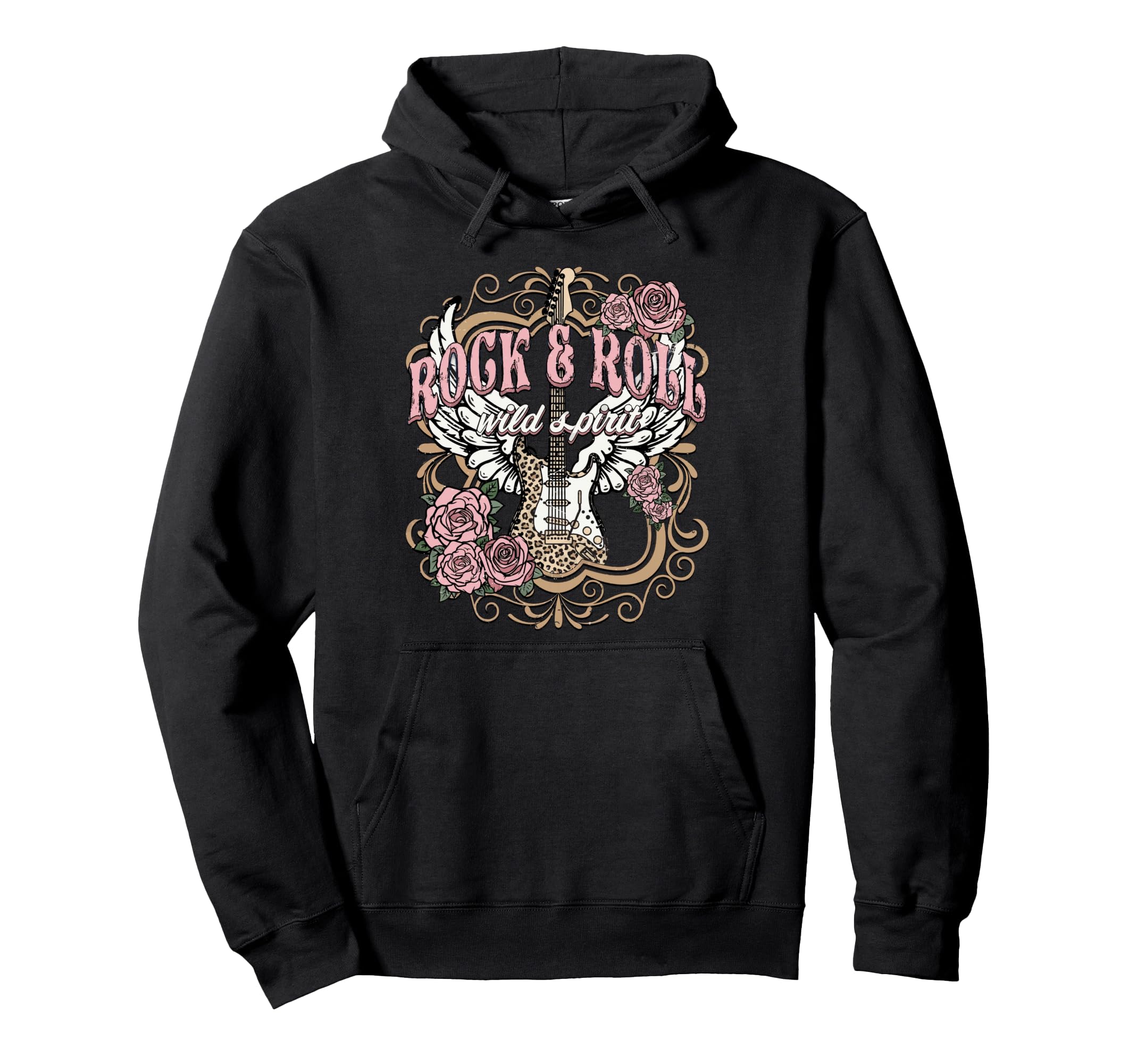 Rock N Roll Wild Spirit Lets Rock Hoodie - Streetwear Style for Adults - T-Shirt, Sweatshirt, Hoodie