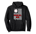 Funny Fathers Day 4Th July Baseball Dad Hoodie - Novelty Apparel Unisex - T-Shirt, Sweatshirt, Hoodie
