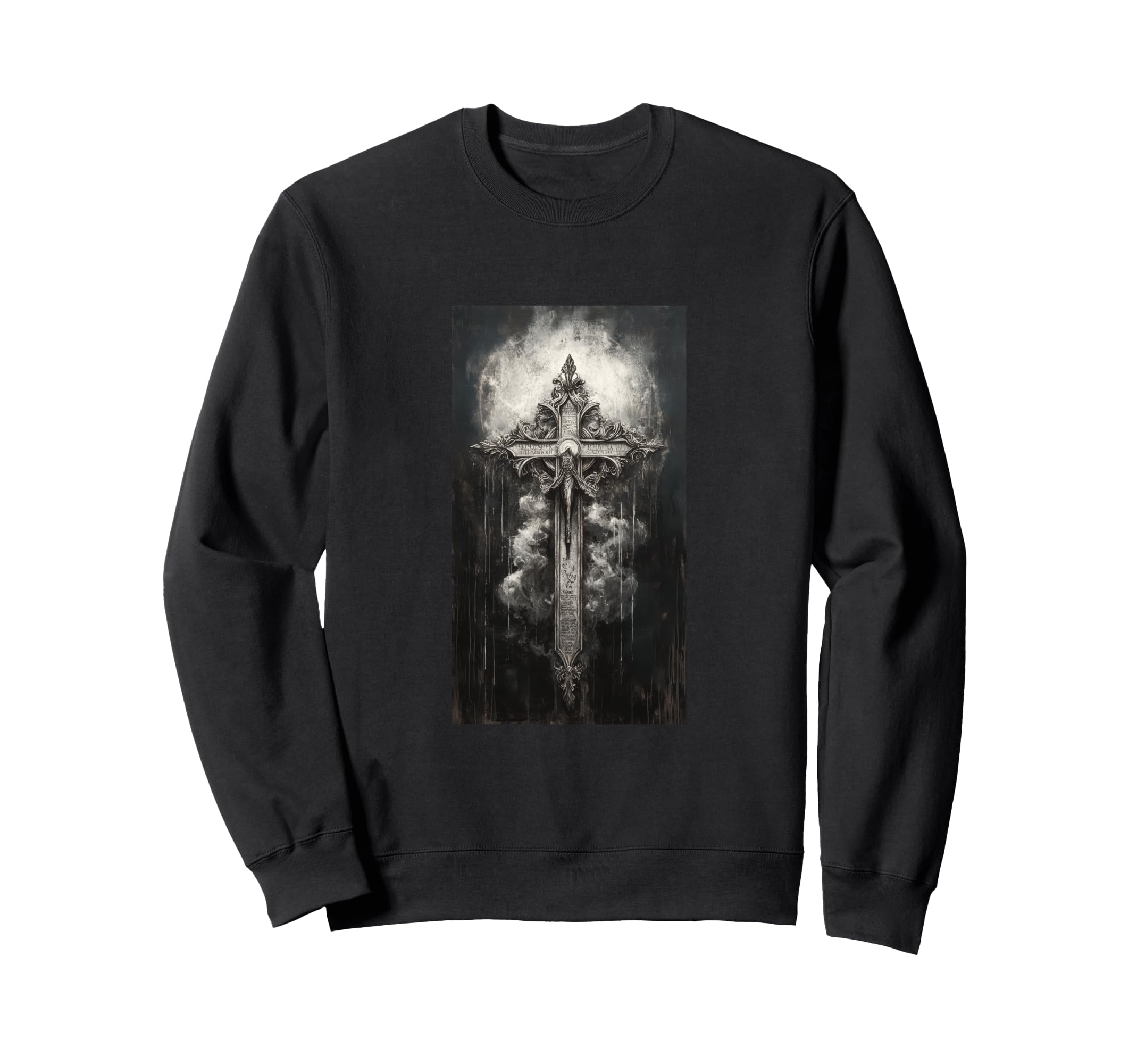 Gothic Cross Grunge Aesthetic Y2K Sweatshirt - Aesthetic Graphic Men Women - T-Shirt, Sweatshirt, Hoodie