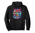 60S 70S Flower Power Groovy Love Peace Hoodie - Graphic Print for Adults - T-Shirt, Sweatshirt, Hoodie