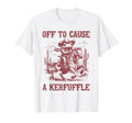 Off To Cause Kerfuffle Frog Funny Cowboy T-Shirt - Graphic Print Men Women - T-Shirt, Sweatshirt, Hoodie