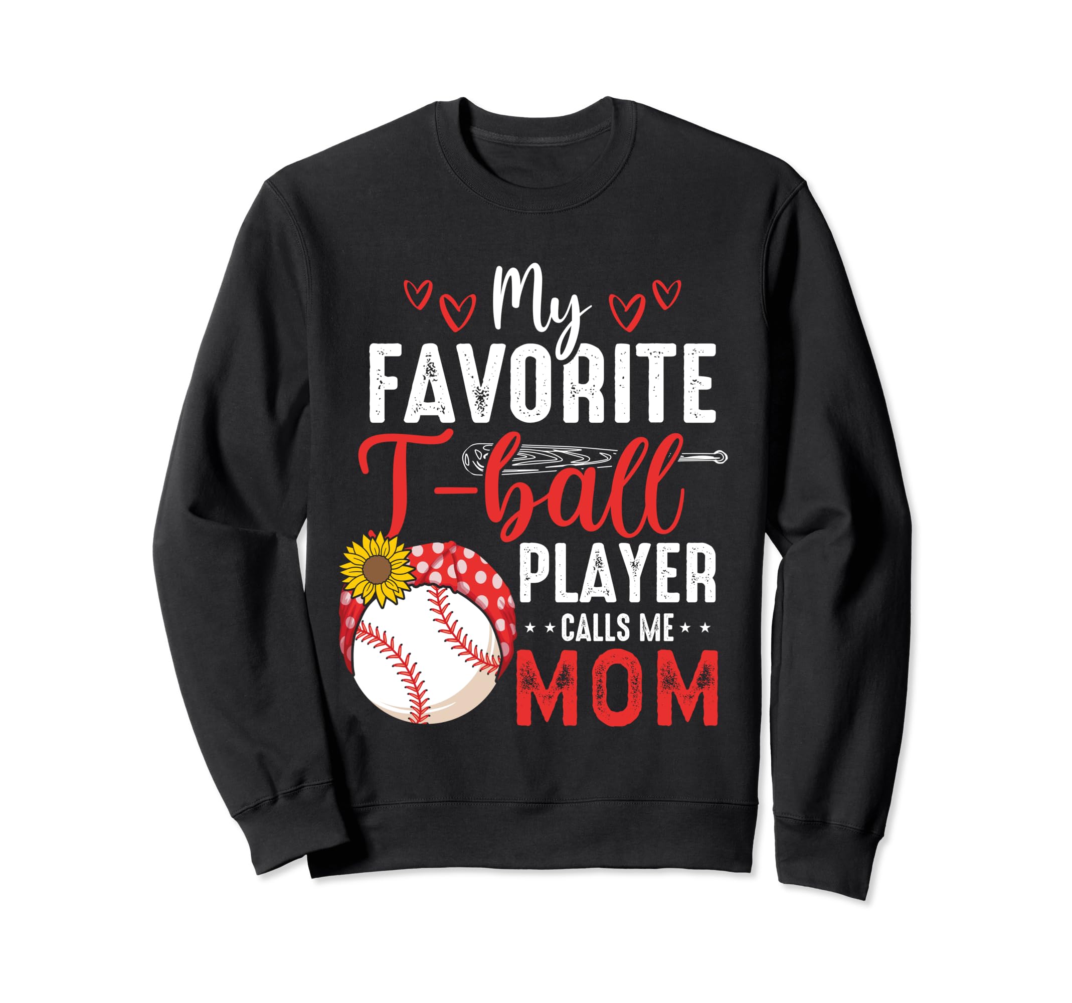 Tball Mom Baseball Essentials Mama Sweatshirt - Trendy Graphic for Adults - T-Shirt, Sweatshirt, Hoodie