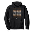 Repeating Text James Paxton Boston Hoodie - Minimalist Print Unisex - T-Shirt, Sweatshirt, Hoodie