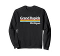 Grand Rapids Michigan Worn Stripes Sweatshirt - Graphic Print Unisex - T-Shirt, Sweatshirt, Hoodie