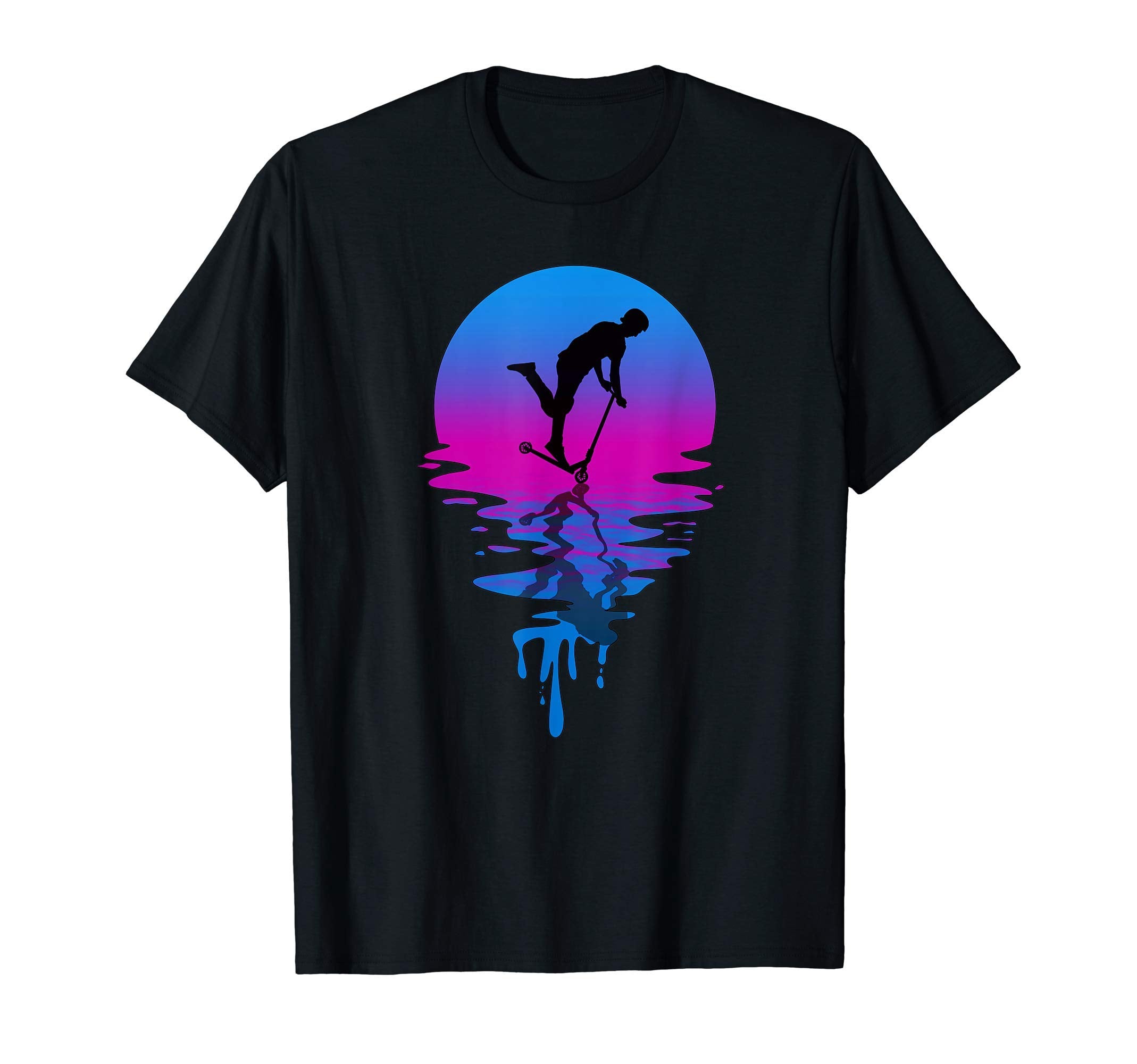 Sunset Scootering T-Shirt - Novelty Apparel Men Women - T-Shirt, Sweatshirt, Hoodie