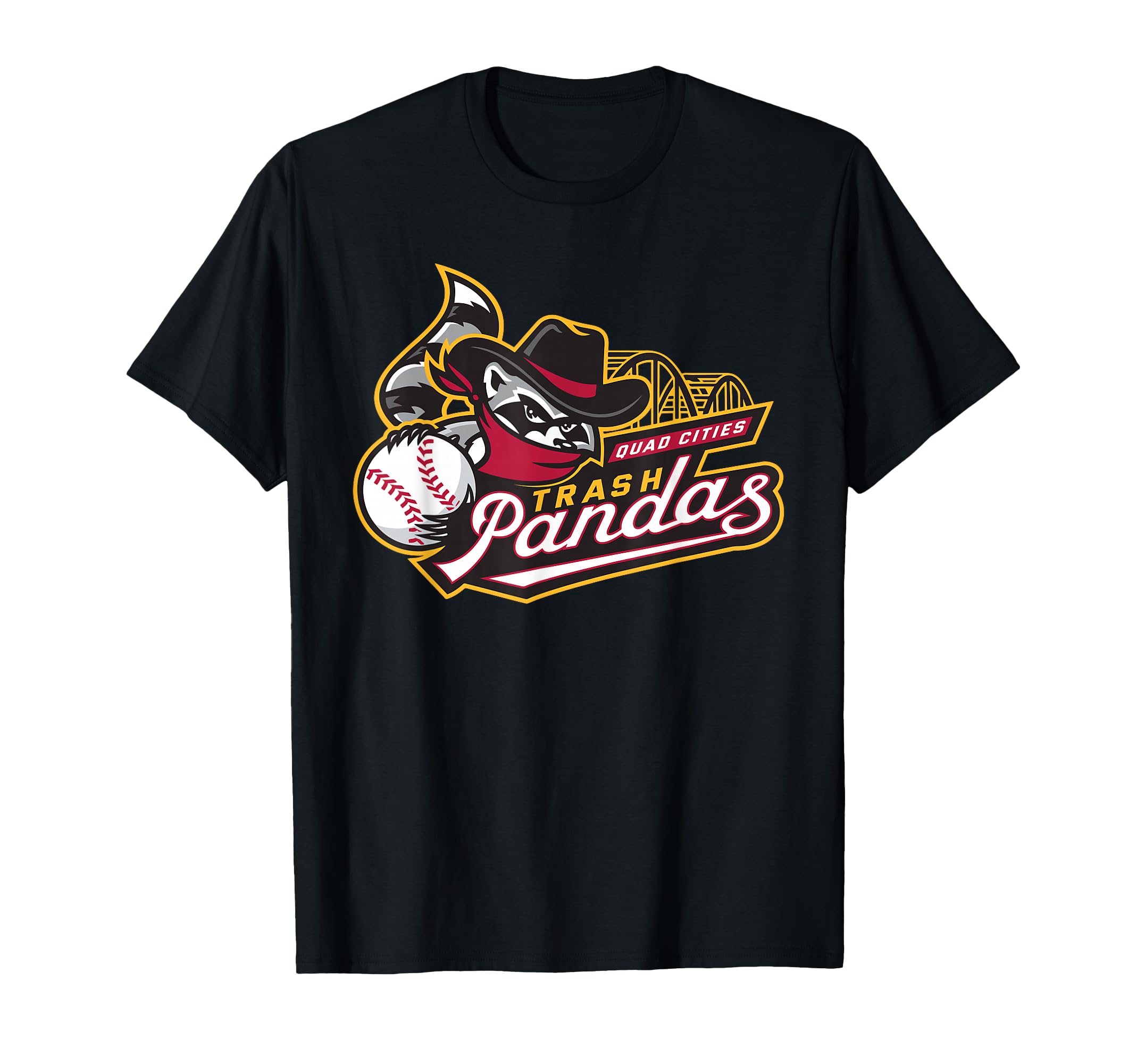 Quad Cities River Bandits Trash Pandas T-Shirt - Minimalist Print Unisex - T-Shirt, Sweatshirt, Hoodie