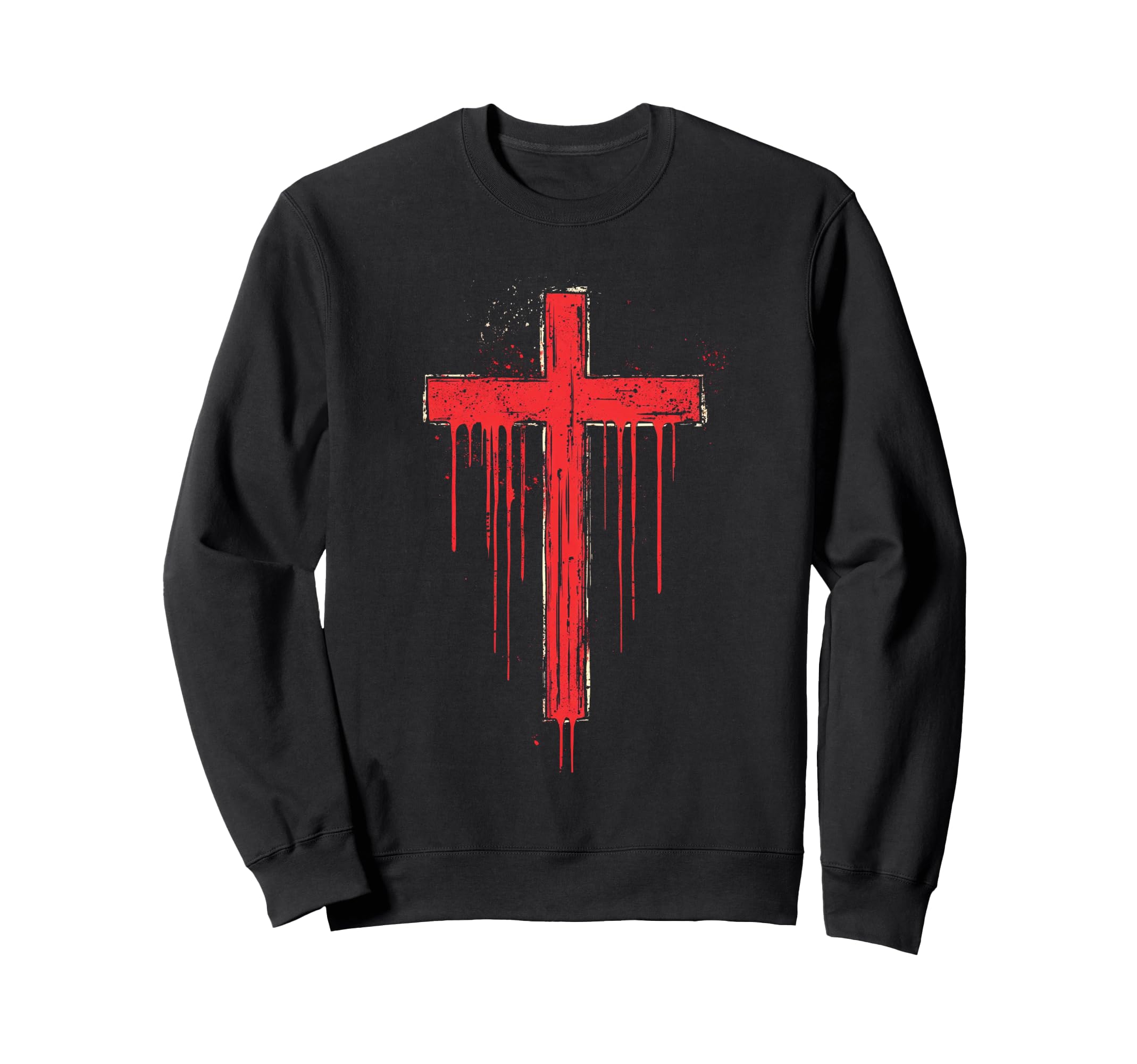 Gothic Cross Grunge Aesthetic Y2K Sweatshirt - Custom Art Print Unisex - T-Shirt, Sweatshirt, Hoodie