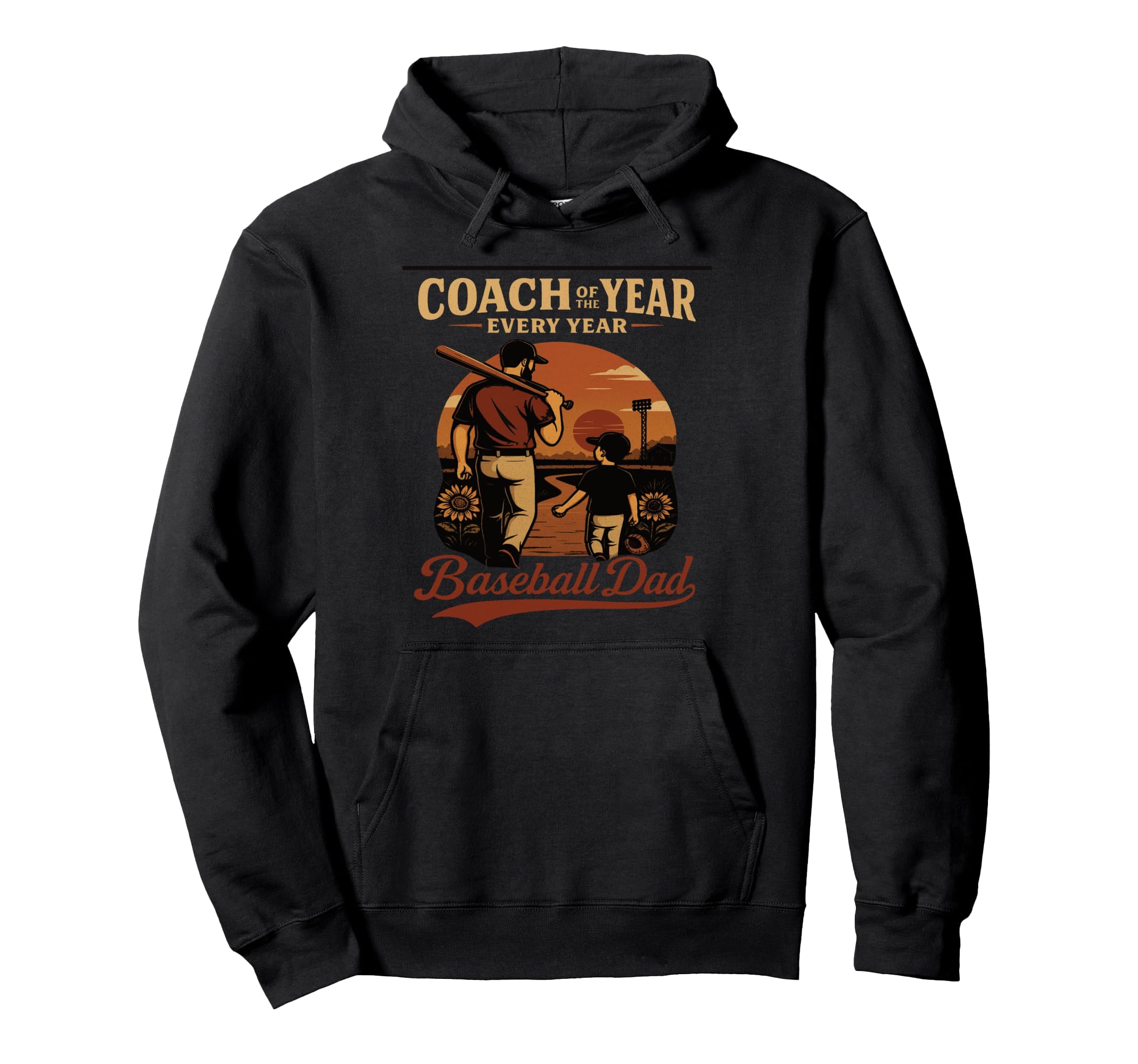 Coach Year Baseball Dad Every Year Hoodie - Streetwear Style for Adults - T-Shirt, Sweatshirt, Hoodie