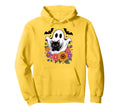 Boo Halloween Spooky Ghost Funny Black Cat Hoodie - Graphic Print Unisex - T-Shirt, Sweatshirt, Hoodie