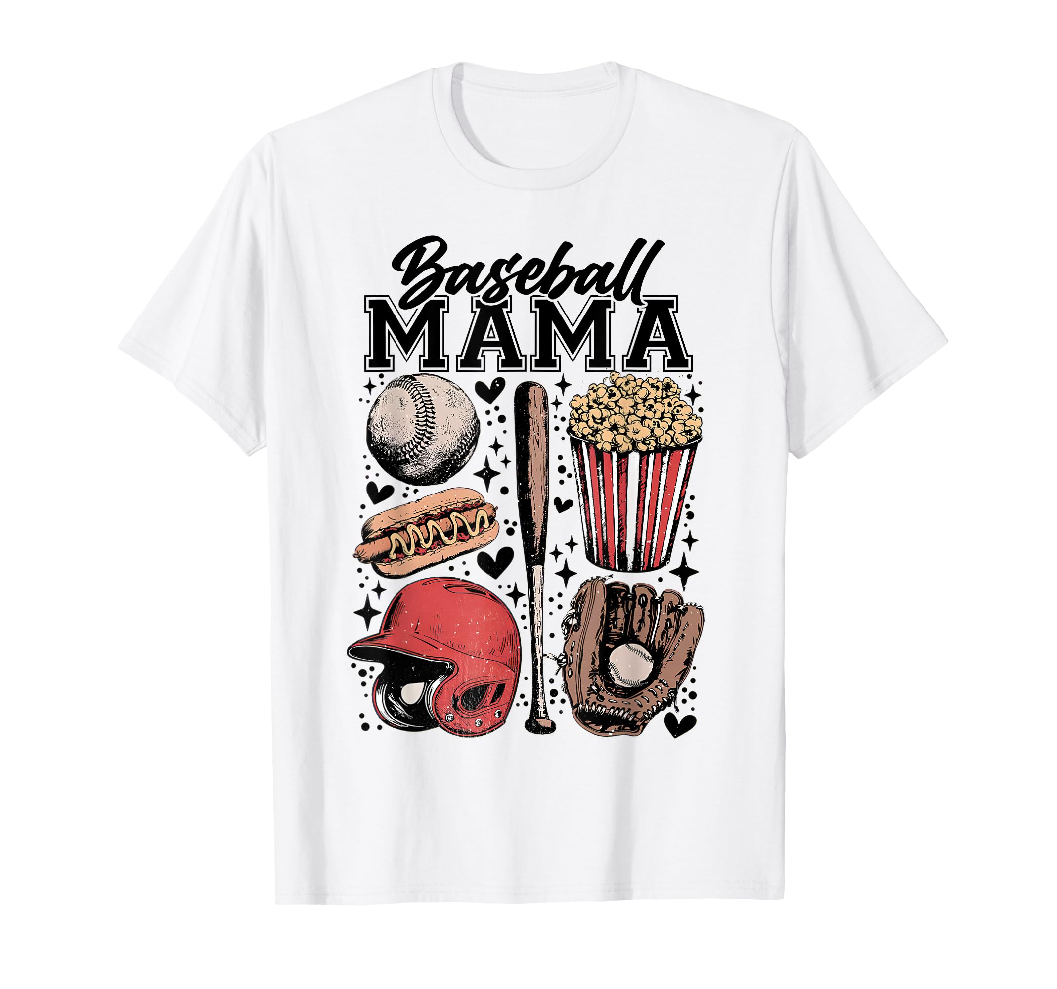 Baseball Mom Shirts Baseball Mama Funny T-Shirt - Trendy Graphic Men Women - T-Shirt, Sweatshirt, Hoodie
