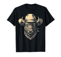 Bison Cowboy Hat Bandana Western T-Shirt - Unique Graphic Men Women - T-Shirt, Sweatshirt, Hoodie