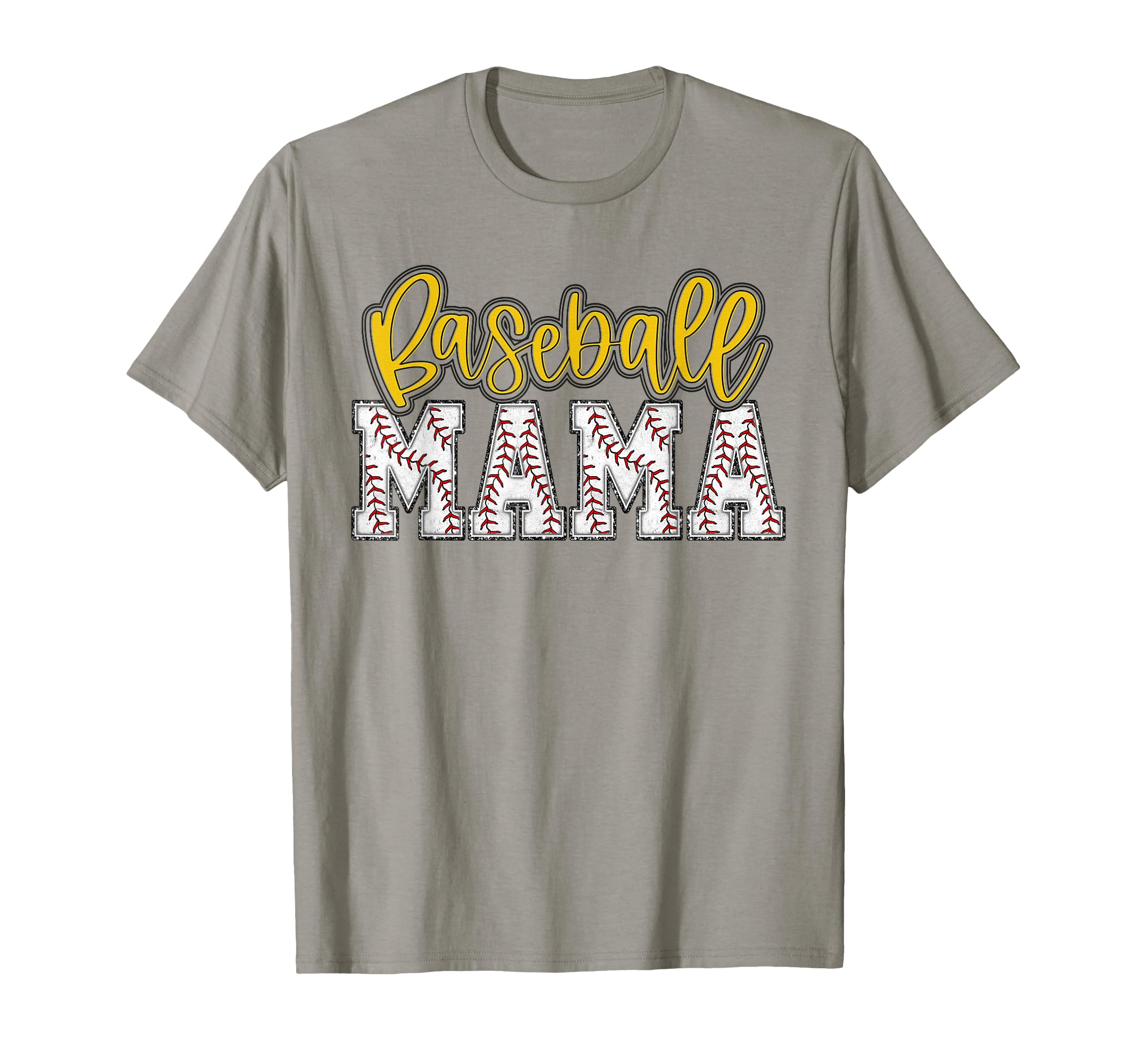 Baseball Mom Yellow Baseball Mama T-Shirt - Fun Novelty Design Men Women - T-Shirt, Sweatshirt, Hoodie