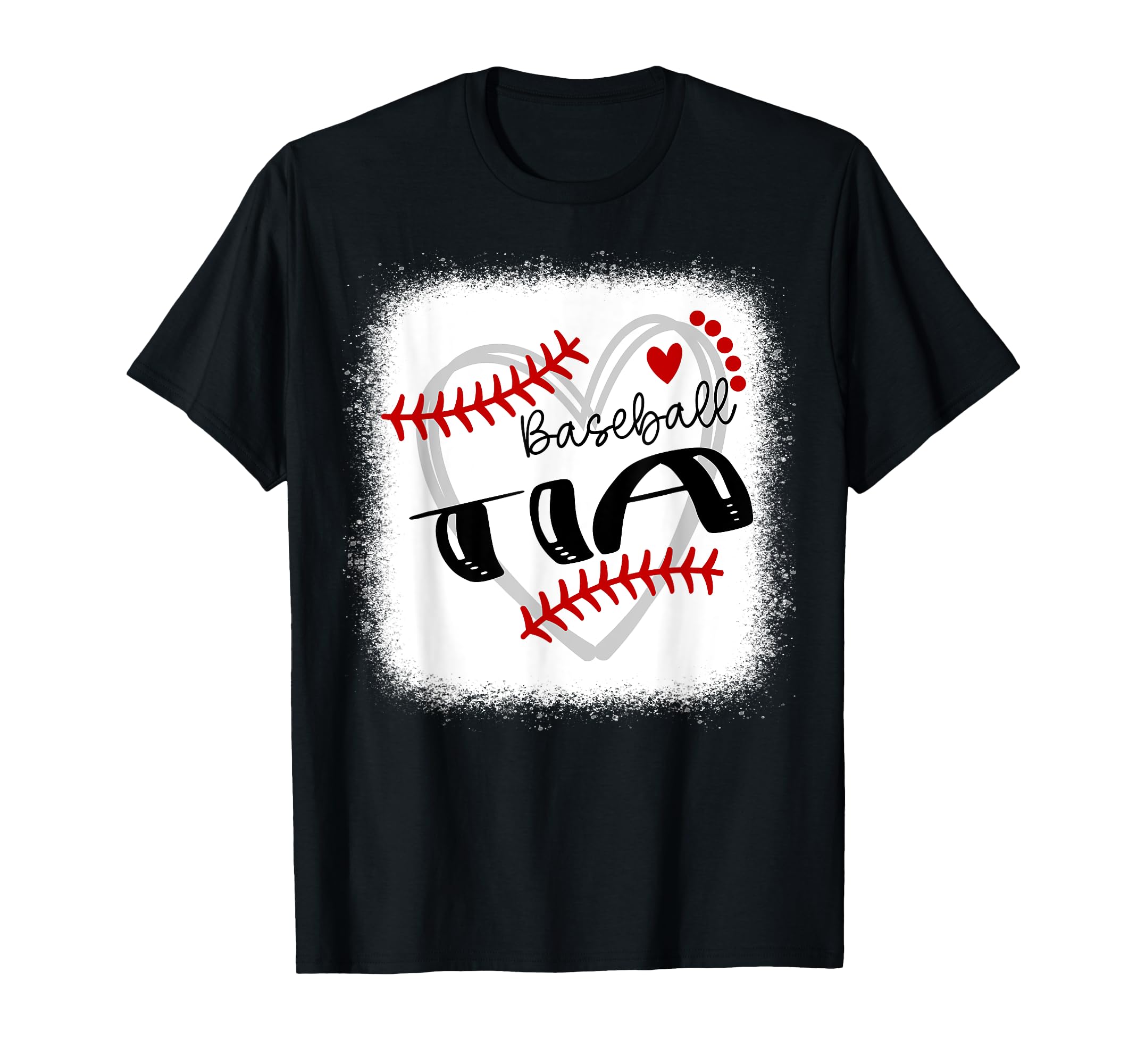 Personalized Baseball Heart Tia T-Shirt - Minimalist Print for Adults - T-Shirt, Sweatshirt, Hoodie