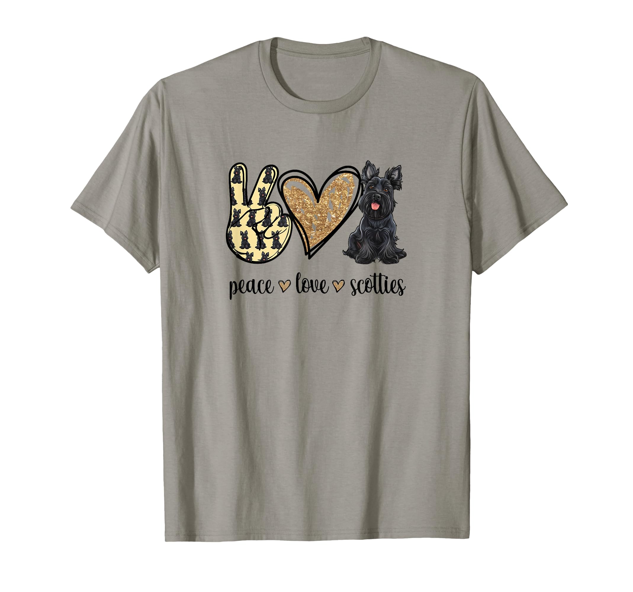 Funny Womens Peace Love Scottish T-Shirt - Casual Everyday Wear Unisex - T-Shirt, Sweatshirt, Hoodie