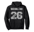Baseball Dad Class 2026 Baseball Dad 26 Hoodie - Trendy Graphic for Adults - T-Shirt, Sweatshirt, Hoodie
